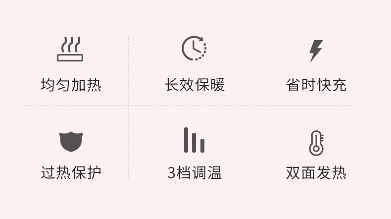 可爱猫爪女生暖手充电宝