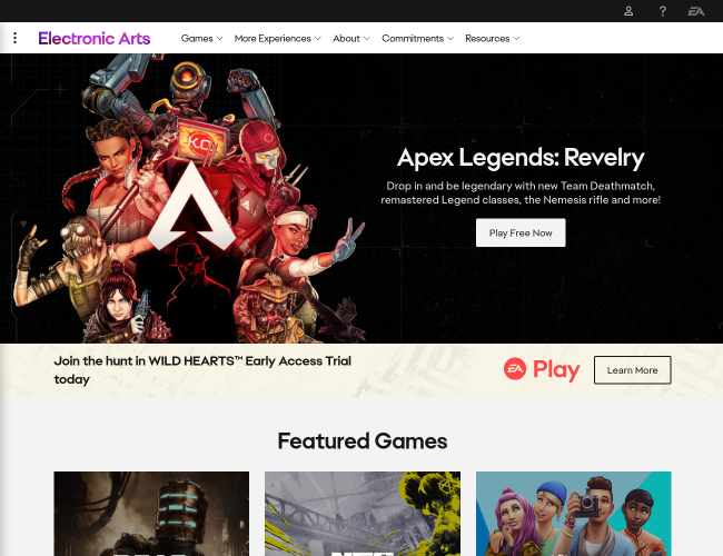 Electronic Arts官方网站