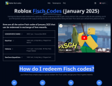 Roblox fisch codes