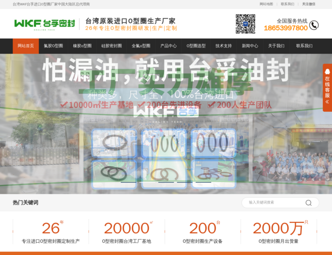 WKF台孚O型橡胶密封圈