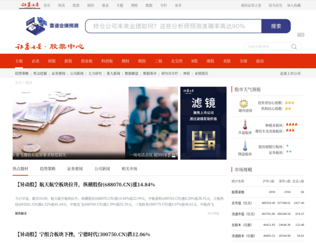 证券之星股票频道