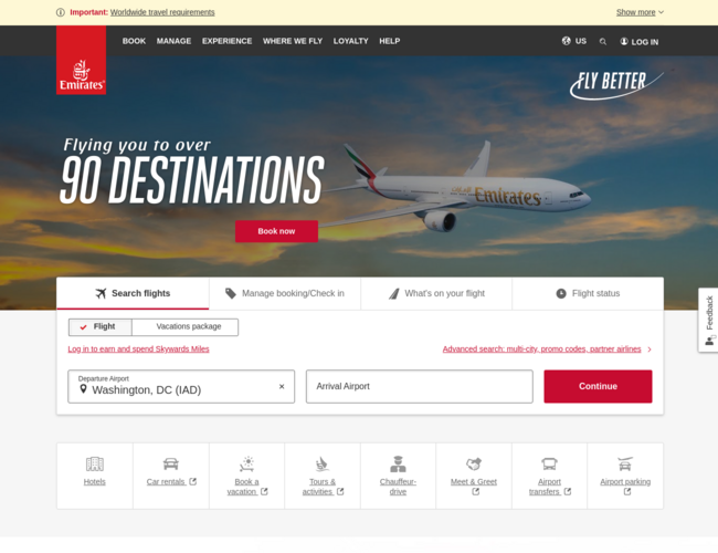 Emirates flights